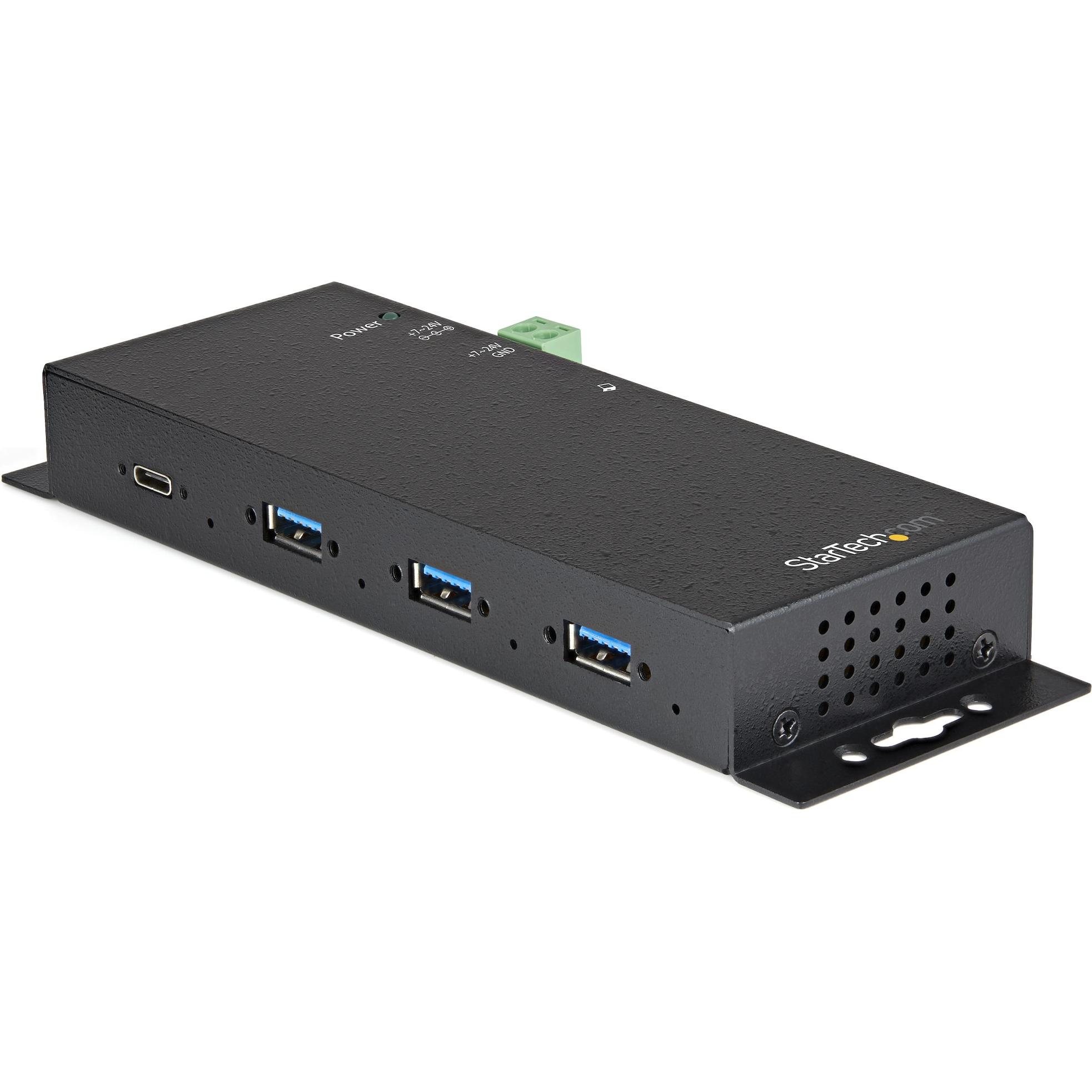 StarTech .com HB31C3A1CME Hub di interfaccia USB 3.2 Gen 2 (3.1 Gen 2) Type-C 10000 Mbps Nero (USB-C, 4 porte), Docking station + Hub USB, Nero