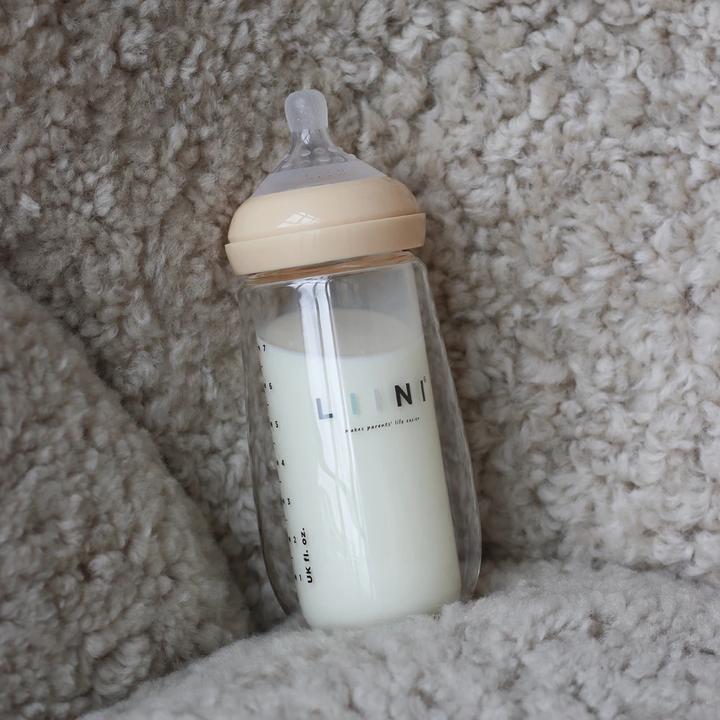 Actual product image Liini Double glass baby bottle (220 ml)