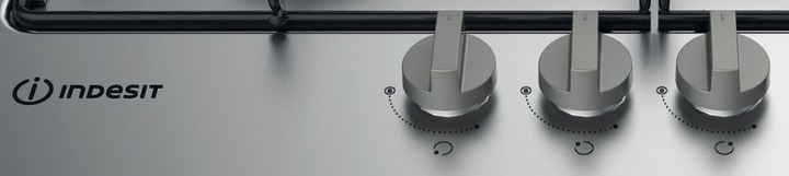 Immagine prodotto Indesit THP 642 W/IX/I RU piano cottura Acciaio inossidabile Da incasso Gas 4 Fornello(i)