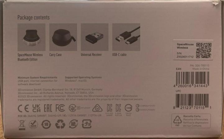 Actual product image 3Dconnexion SpaceMouse (Wireless, Cable)