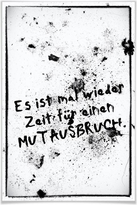 Actual product image Trenddeko It's time again for a burst of courage (80 x 120 cm)