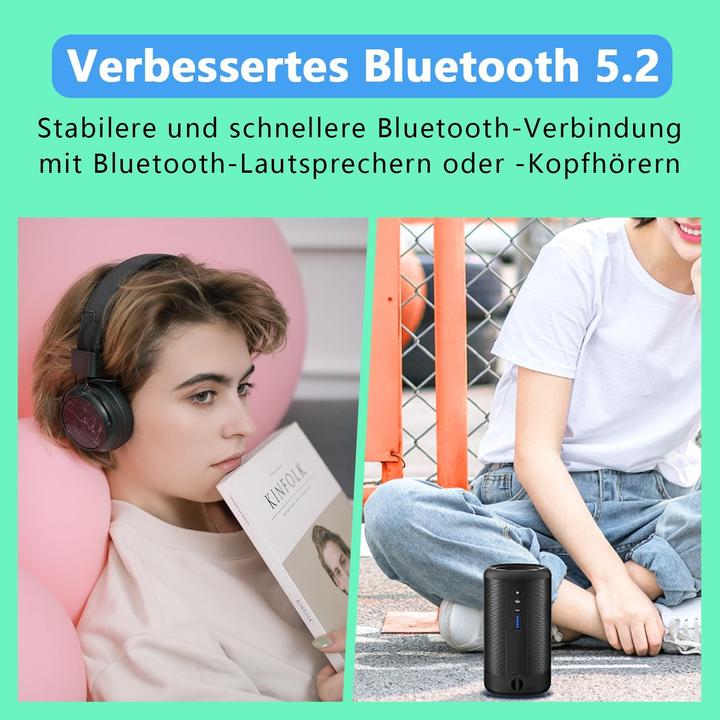 Produktbild AiMoonsa MP3-Player mit Bluetooth und HiFi-Sound (64 GB)