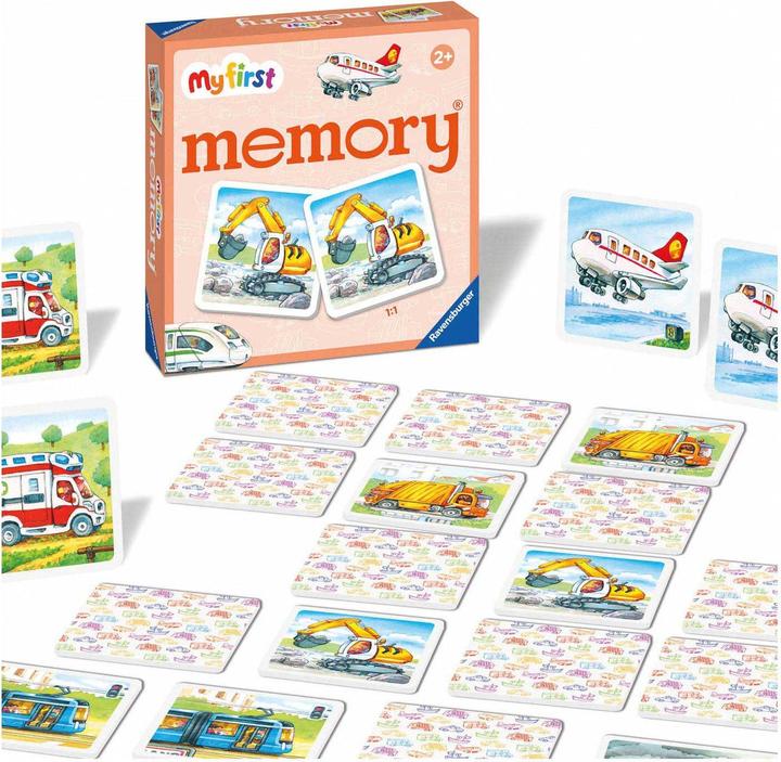 Produktbild Ravensburger My first memory - Fahrzeuge (Deutsch, Spanisch, Französisch, Niederländisch, Italienisch, Portugiesisch, Englisch)