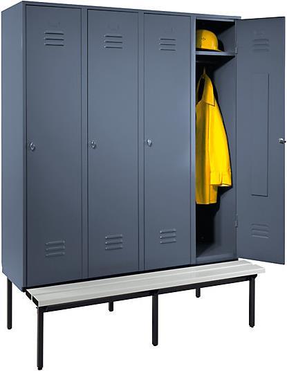 Actual product image Wolf Clothes locker with bench underneath (160 cm, 214 cm)