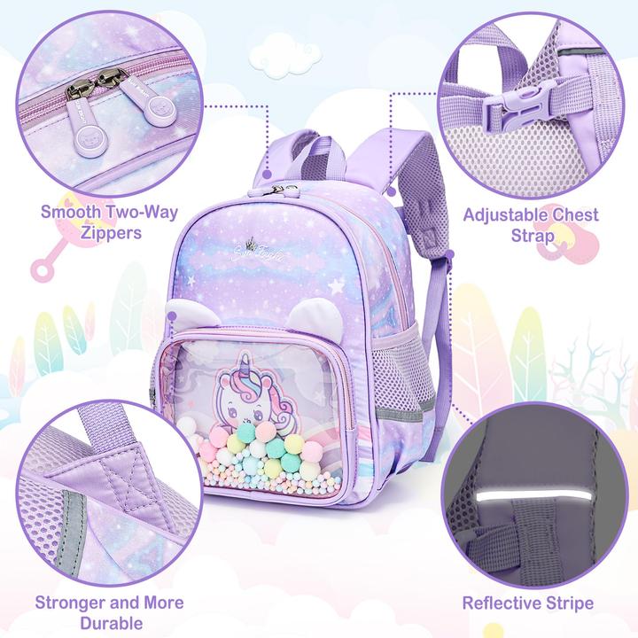 Produktbild Only-Bags.Store Kindergarten Rucksack Vorschule Kleinkind Schulrucksack mit Brustgurt