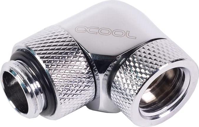 Alphacool HF Adaptateur d'angle rotatif à 90° G1/4 AG à G1/4 IG Chrome