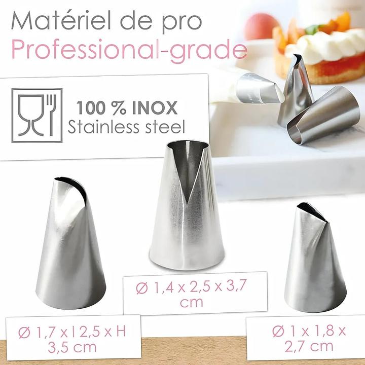 Produktbild ScrapCooking 3er Set Spritztüllen (Spritztüllen)