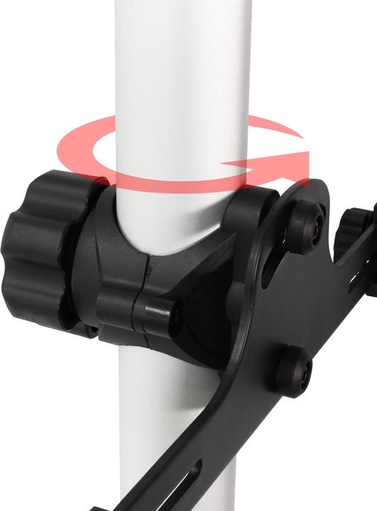 Actual product image Wiltec Telescopic bike rack 2 bikes 160-340cm 40kg hanging system stand