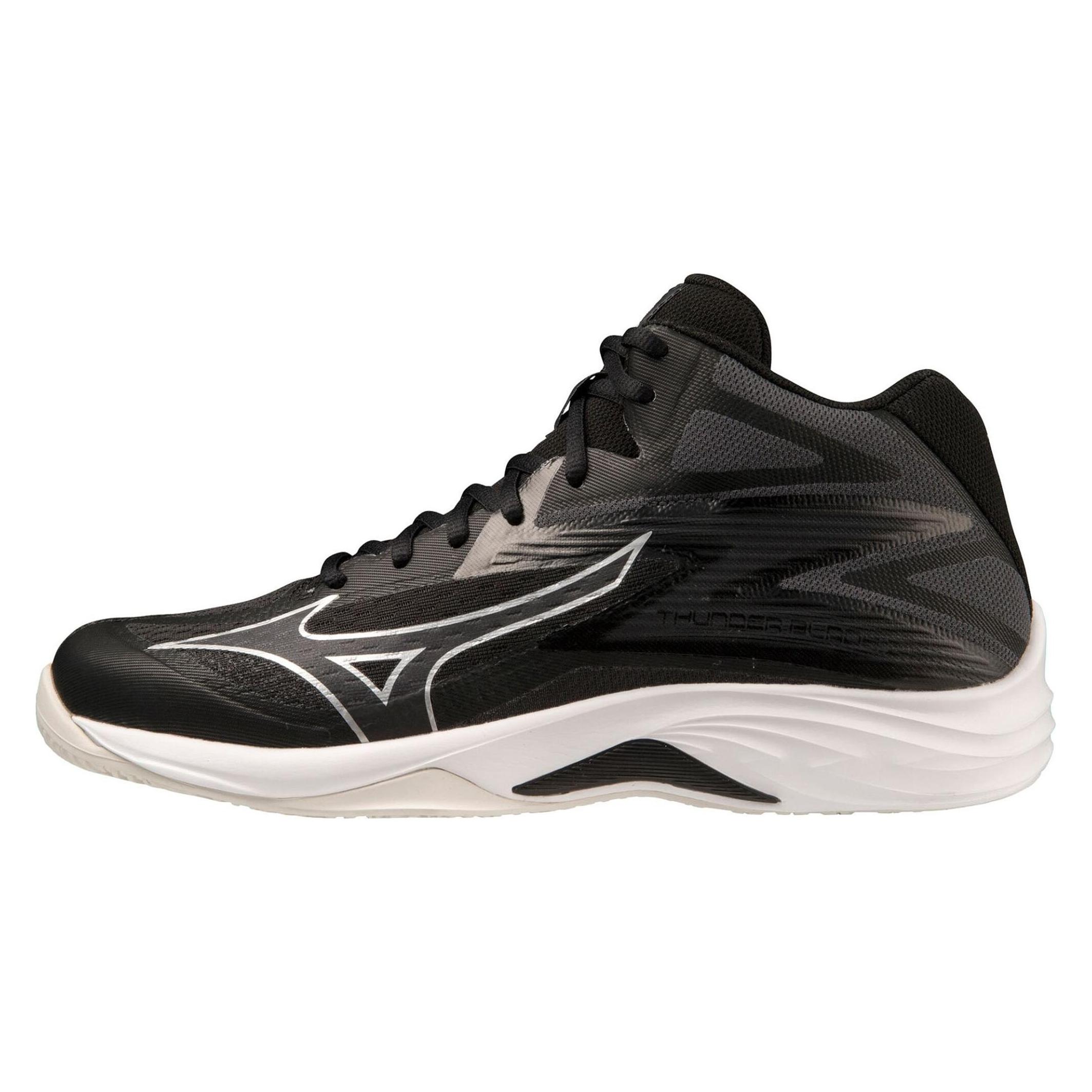 Mizuno, Herren, Hallenschuhe, Thunder Blade Z Mid (48 1/3), Schwarz