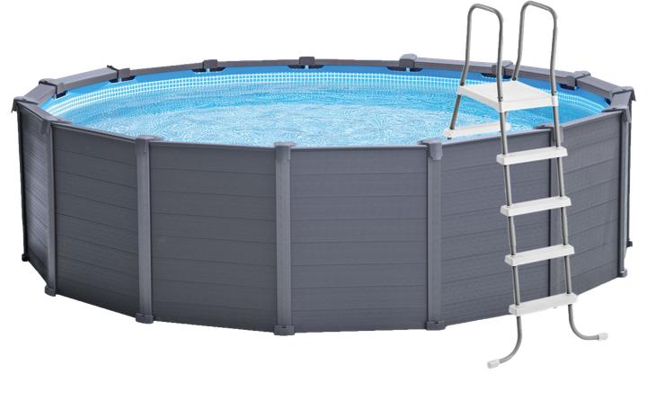 Image du produit Intex Piscine à panneaux en graphite (478 x 124 cm)