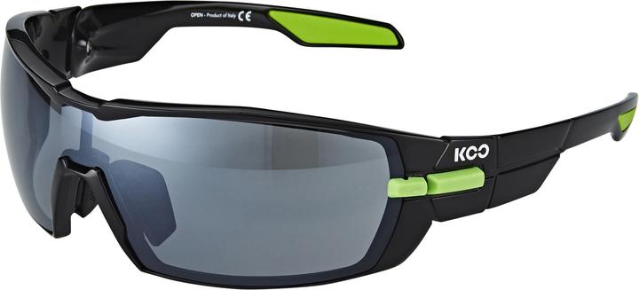 KOO Sonnenbrille inkl. 2 Gläser Smoke und Clear (Schwarz, Grau)