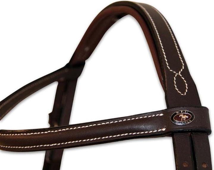 Actual product image HFI Master Anatomical Mexican double-breasted snaffle bridle