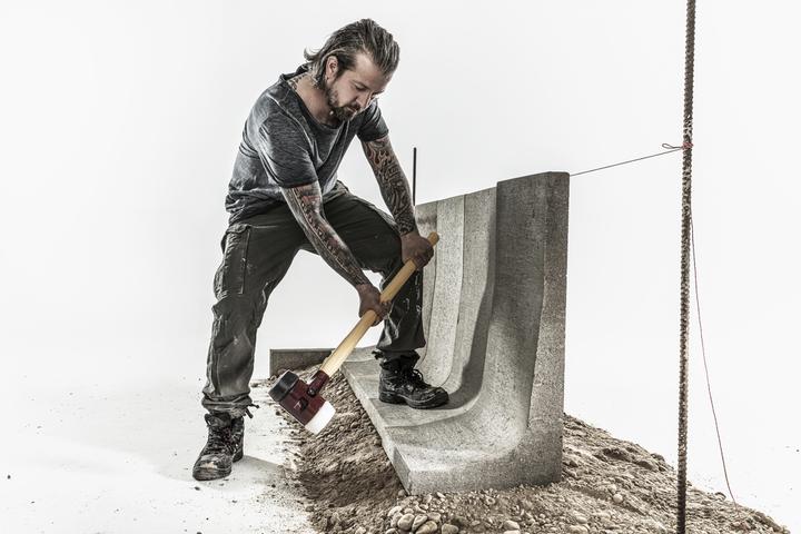 Actual product image Halder Sledgehammer 5350g 1000mm Rubber/Superplastic Hickory Simplex (5350 g)