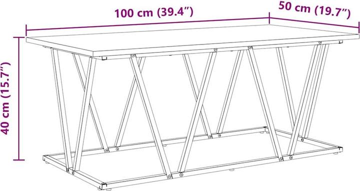 Actual product image VidaXL Coffee table (50 x 40 cm)