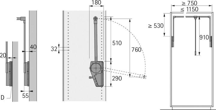 Actual product image Hettich Duo Lift 18 (1 pcs.)