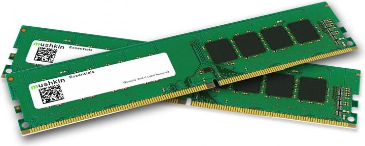 Productafbeelding Mushkin DDR4 - 64 GB -3200 - CL - 22 - Dual Kit, RAM (MES4U320NF32GX2, Essentials). (2 x 32GB, 3200 MHz, DDR4 RAM, DIMM 288 pin)