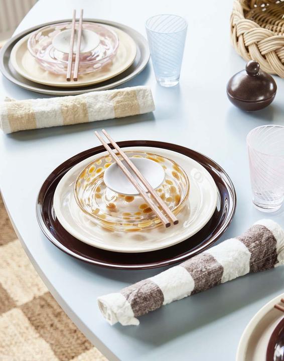 Actual product image OYOY Living Breakfast & Dessert Plate Jali 1 piece,Amber (1 x, 15.60 cm)