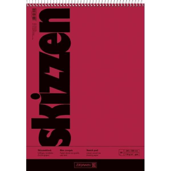 Produktbild Brunnen Skizzenblock 24,0 x 34,0 cm (240 x 340 mm, Harter Einband)