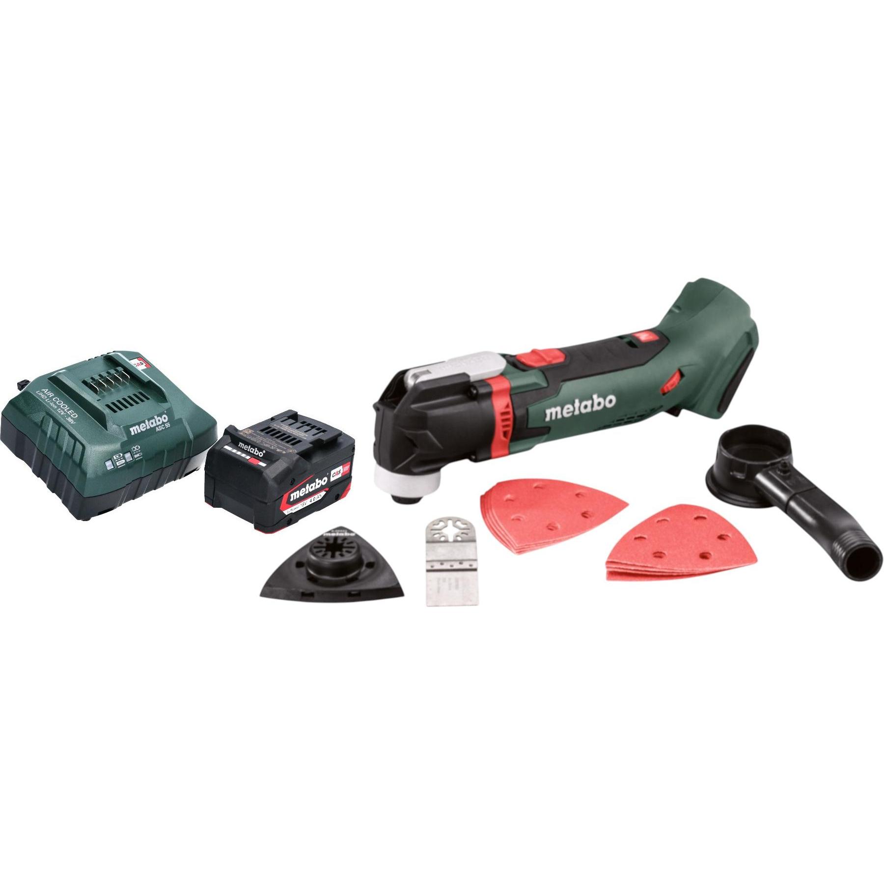 Metabo, Elettroutensile multifunzionale, MT 18 LTX Akku Multitool 18 V OIS / Starlock + 1x Akku 4,0 Ah + Ladegerät