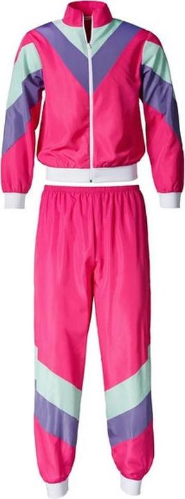 Produktbild tectake Damenkostüm Retro 80er 90er Jahre Jogginganzug (XL)