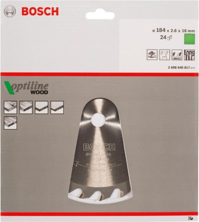 Productafbeelding Bosch Professional Zubehör Cirkelzaagblad Optiline Wood