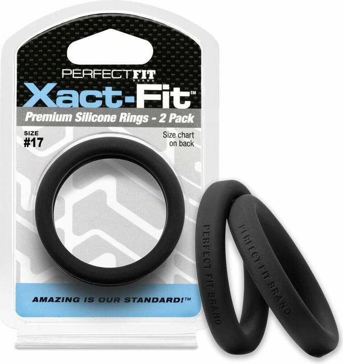 Actual product image PerfectFitBrand #17 Xact-Fit Cockring 2-Pack (4.30 cm)