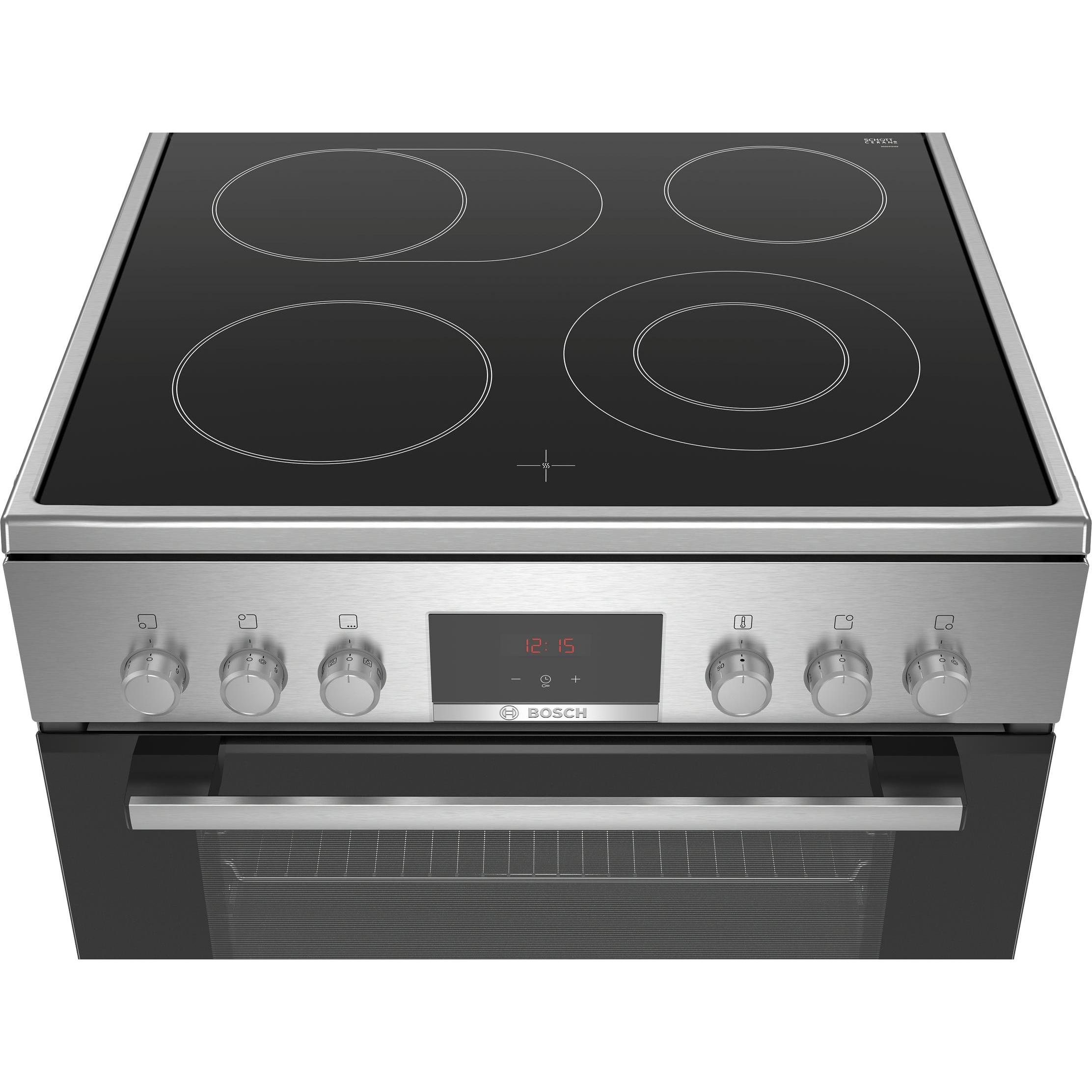 Thumbnail - Bosch Hausgeräte HKR39C250, Backofen + Herd Freistehend, Grau