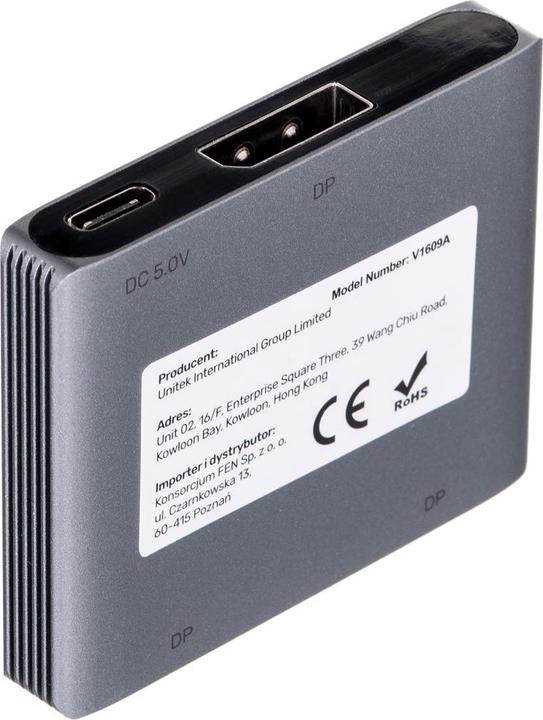 Image du produit Unitek Dwukierunkowy przełącznik DP 1.4 8K 2-na-1
