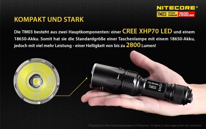 Produktbild Nitecore Tm03 (15.90 cm, 2800 lm)