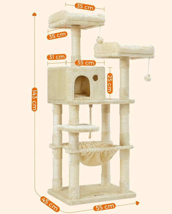 Image du produit Feandrea Kitty (143 cm, Beige)