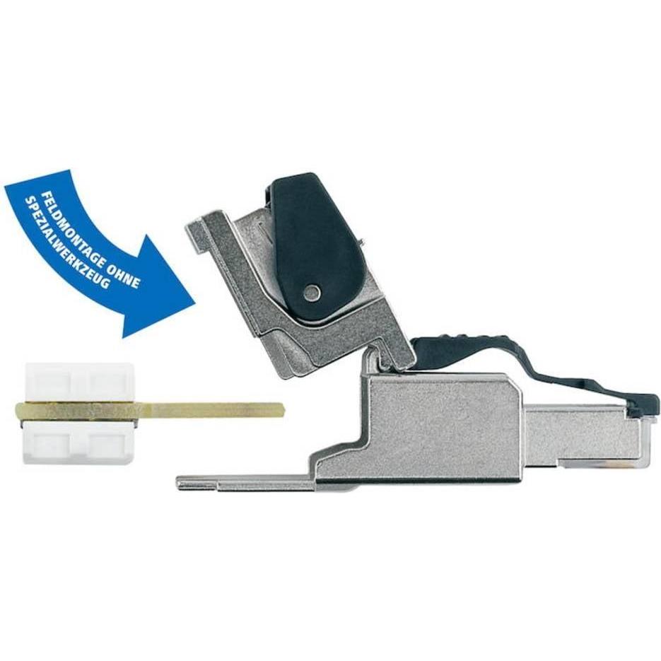 Thumbnail - Telegärtner RJ45 Steckverbinder Stecker 6A geschirmt, Elektronikkabel + Stecker, Grau