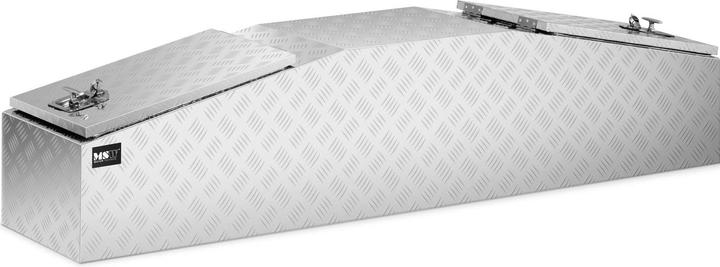 MSW Alubox Riffelblech Alukiste Truckbox Werkzeugbox Transportkiste 177x40x4 cm 280L