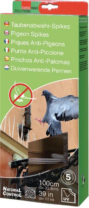 Actual product image Swissinno Pigeon repellent spikes 100cm