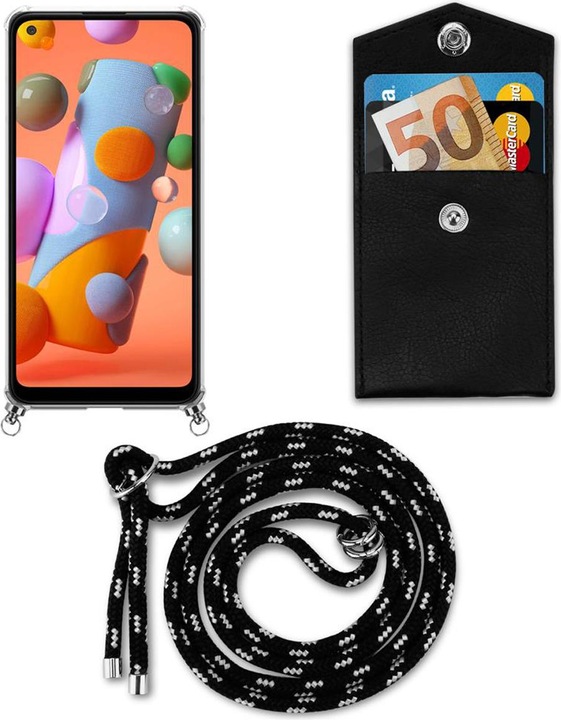 Produktbild Cadorabo TPU Handy Kette SILBER Cover