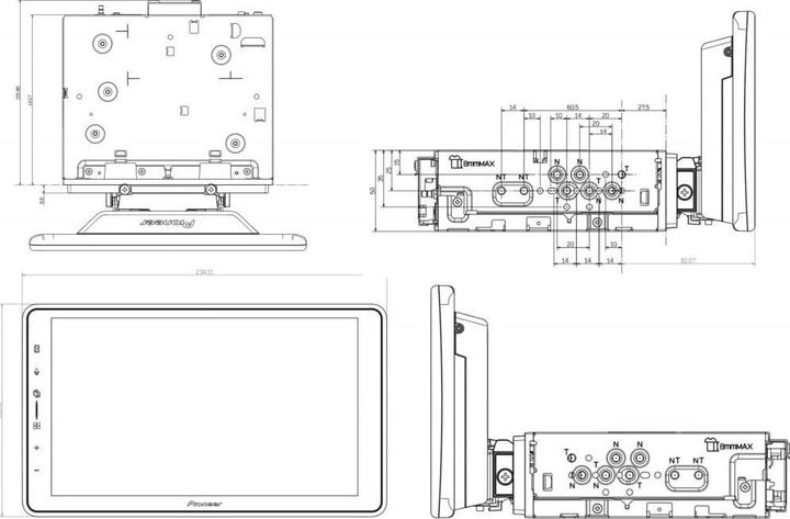 Image du produit Pioneer Mediacenter SPH-EVO98DAB-UNI (Apple Carplay, Voiture Android)