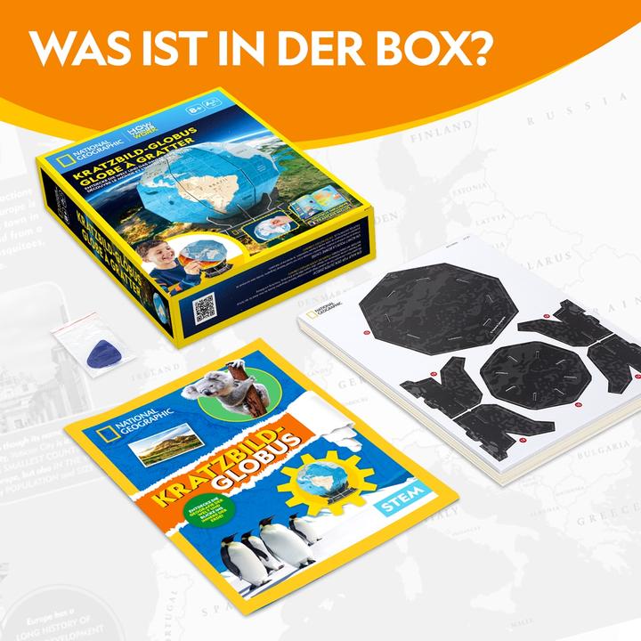 Produktbild Cubicfun Kratzbild-Globus