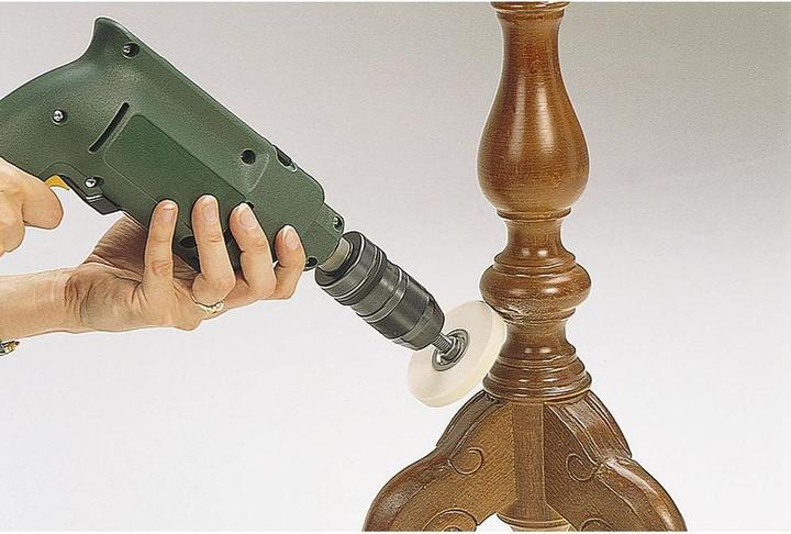 Produktbild wolfcraft 1 Polierfilzscheibe, Bohr=10mm, ø75x10mm