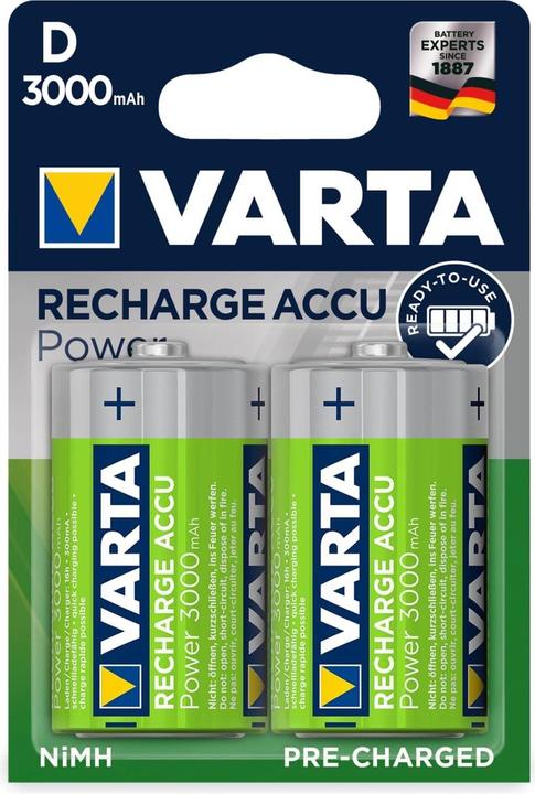 Immagine prodotto Varta Ricarica Accu Power (2 pz., D, 3000 mAh)