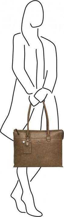 Actual product image Castelijn & Beerens & Beerens - Carisma Laptoptas 15,6 + tablet RFID | groen -