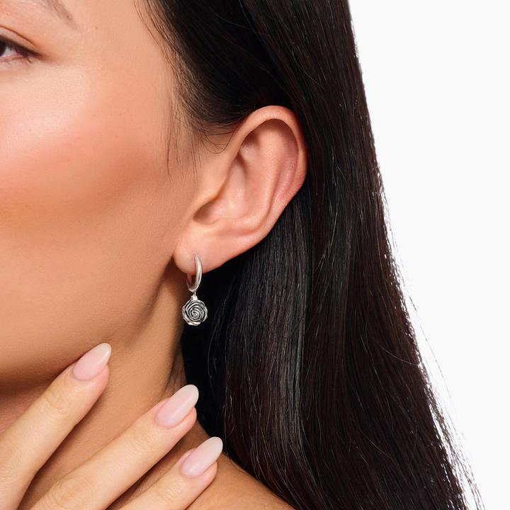 Produktbild Thomas Sabo Creolen Midnight Rose Silber (Silber 925)