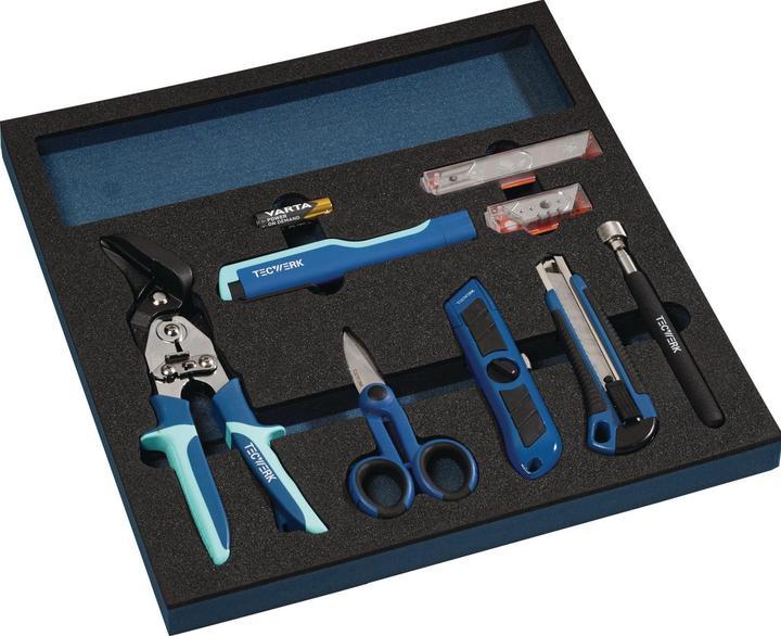 Tecwerk Werkzeugmodul 12-teilig 2/3-Modul Werkstattzubehör