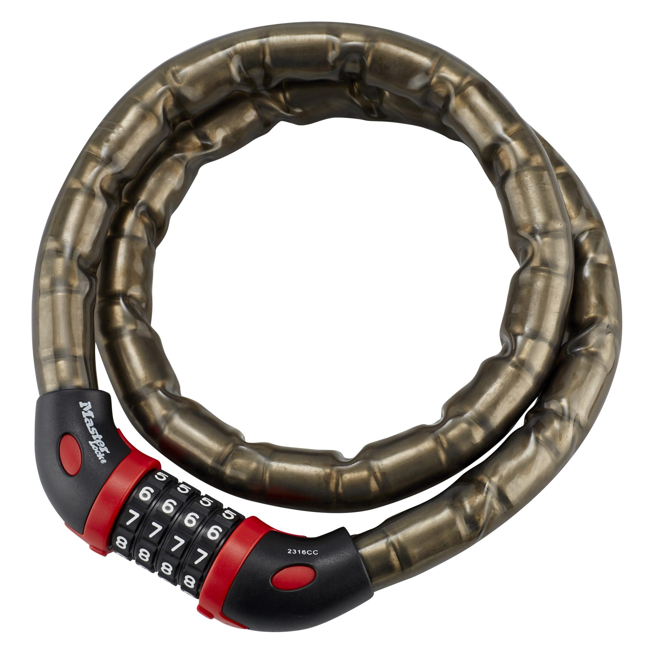 Master Lock Nero Lucchetto A Combinazione Per Biciclette Con Cavo, Livello Di Sicurezza 7 Masterlock - Immagine 2