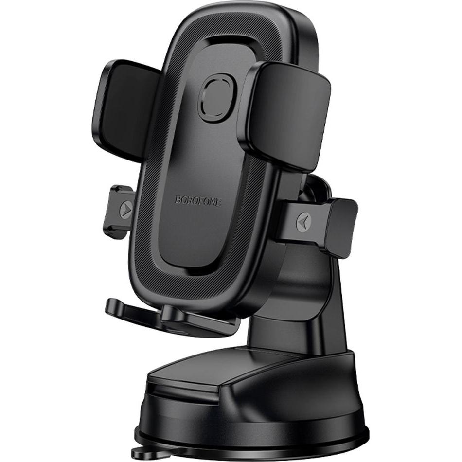 Borofone - Car Holder Follower (BH132) - for Windshield/Dashboard, 4.5-7.0inch - Black, Supporto per smartphone, Nero