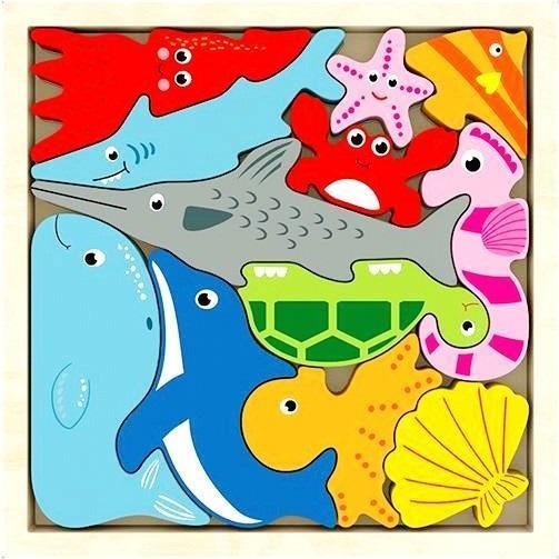 Swede Holzpuzzle Tiere (35922209)