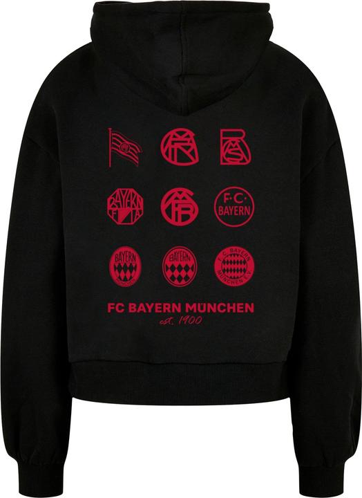 Actual product image FC Bayern München Ladies Logo History Red Organic Oversized Hoody - 116531 (L)