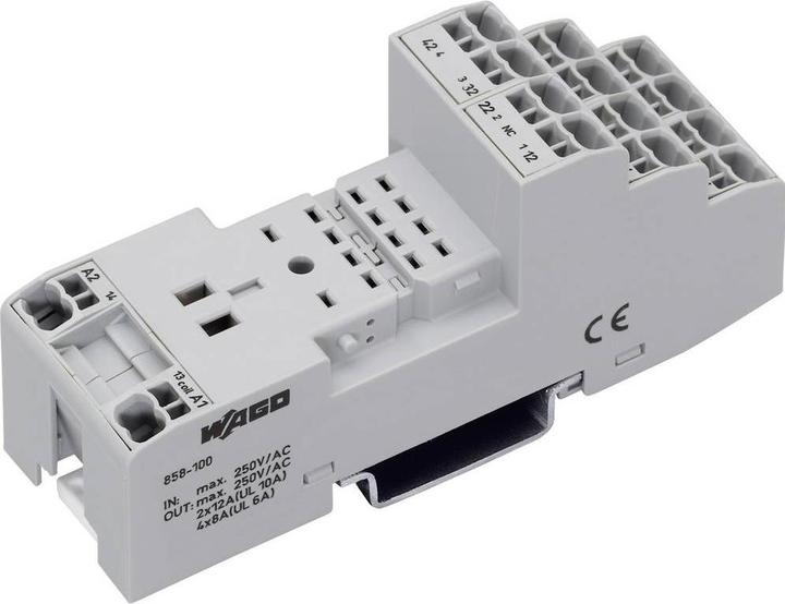 Actual product image Wago Plug-in socket for industrial relay 2/4 changeover contact (Relay socket)