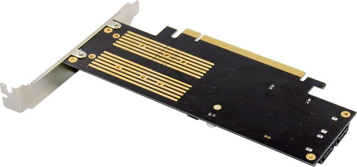 Actual product image InLine PCIe Karte x16 zu 2x M.2