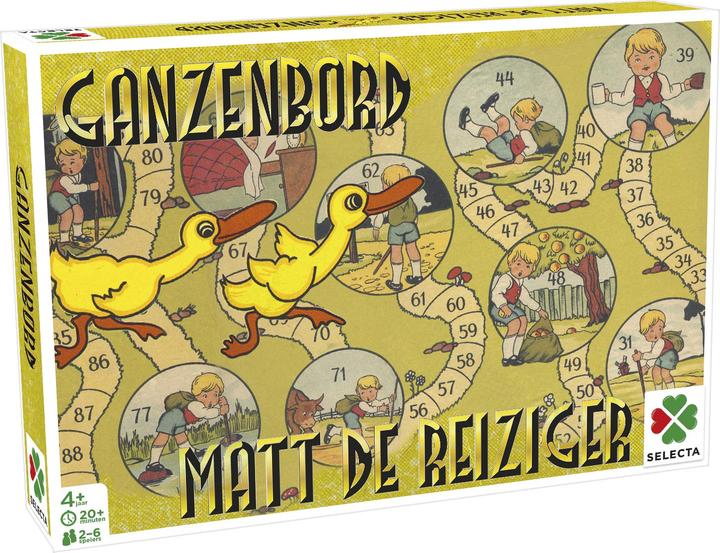 Selecta Spielzeug Brettspiel Spiele aus der Vergangenheit - Matt the Traveler/Goose Game