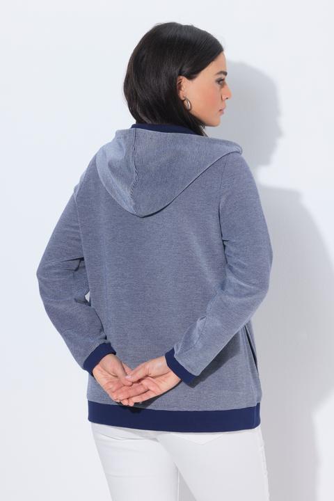 Produktbild Ulla Popken Sweatjacke, Struktur, Kapuze, Langarm (50, 52)