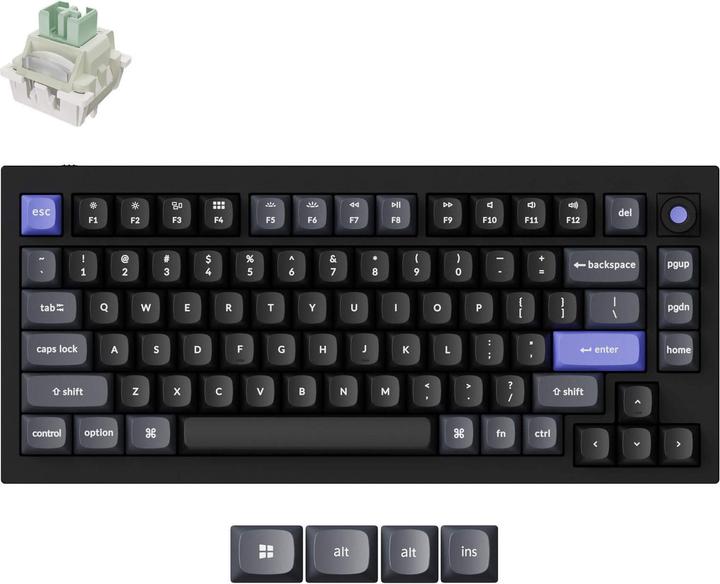 Actual product image Keychron Q1 HE 8K Magnetic Switch Keyboard (US, Cable)